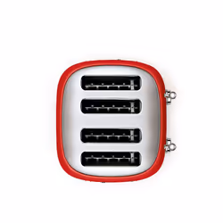 Smeg Tostapane 50's Style – Rosso LUCIDO 4x4 – TSF03RDEU - Vista aggiuntiva 4