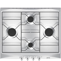 Smeg S264X2 piano cottura Acciaio inox Da incasso Gas 4 Fornello(i)
