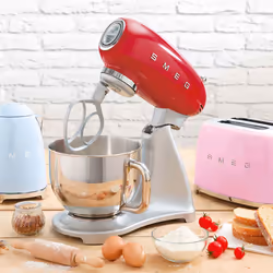 Smeg Impastatrice Standard 50's Style – Rosso LUCIDO – SMF02RDEU - Vista aggiuntiva 5