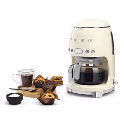 Smeg Macchina da Caffè Filtro 50's Style – Panna LUCIDO – DCF02CREU - Vista aggiuntiva 5
