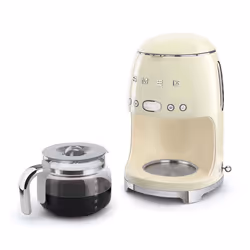 Smeg Macchina da Caffè Filtro 50's Style – Panna LUCIDO – DCF02CREU - Vista aggiuntiva 6