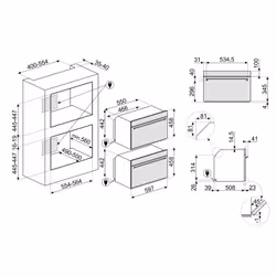 Smeg Classic Classica Forno SF4301MX Acciaio Inox