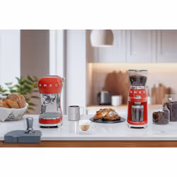 Smeg Macinacaffè 50's Style – Rosso LUCIDO – CGF01RDEU - Vista aggiuntiva 8