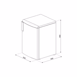 Smeg CV102F congelatore Congelatore verticale Sottopiano 85 L F Bianco