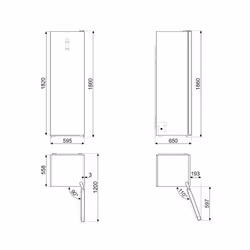 Smeg Universale Congelatori FF18EN3HX Acciaio Inox - Vista aggiuntiva 4