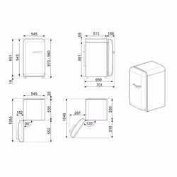 Smeg 50's Style FAB10HLWH5 Bianco - Vista aggiuntiva 8