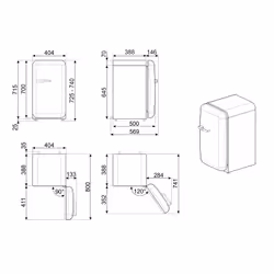Smeg 50's Style FAB5RPK5 Rosa - Vista aggiuntiva 6