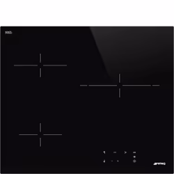 Smeg Universal SE263TD1, Nero, Da incasso, 60 cm, Vetro-ceramica, 3 Fornello(i), 3 Fornello(i)