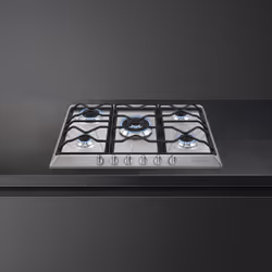 Smeg SRV576O piano cottura Acciaio inox Da incasso 75 cm Gas 5 Fornello(i) - Vista aggiuntiva 4