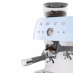 Smeg Macchina da Caffè Espresso Manuale con macinacaffè integrato 50's Style – Azzurro LUCIDO – EGF03PBEU - Vista aggiuntiva 6