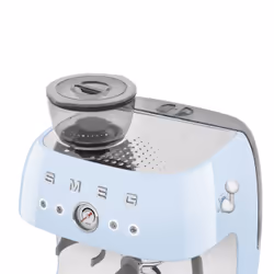 Smeg Macchina da Caffè Espresso Manuale con macinacaffè integrato 50's Style – Azzurro LUCIDO – EGF03PBEU - Vista aggiuntiva 7