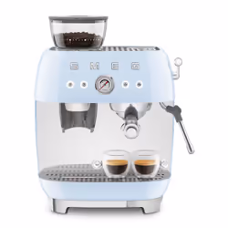 Smeg Macchina da Caffè Espresso Manuale con macinacaffè integrato 50's Style – Azzurro LUCIDO – EGF03PBEU - Vista aggiuntiva 8