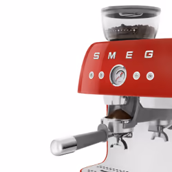 Smeg Macchina da Caffè Espresso Manuale con macinacaffè integrato 50's Style – Rosso LUCIDO – EGF03RDEU - Vista aggiuntiva 6