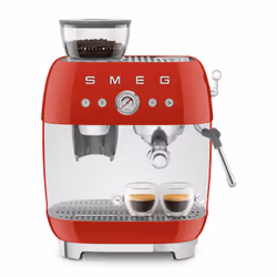 Smeg Macchina da Caffè Espresso Manuale con macinacaffè integrato 50's Style – Rosso LUCIDO – EGF03RDEU - Vista aggiuntiva 8