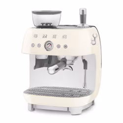 Smeg Macchina da Caffè Espresso Manuale con macinacaffè integrato 50's Style – Panna LUCIDO – EGF03CREU - Vista aggiuntiva 4