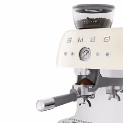 Smeg Macchina da Caffè Espresso Manuale con macinacaffè integrato 50's Style – Panna LUCIDO – EGF03CREU - Vista aggiuntiva 6