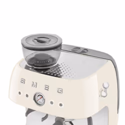 Smeg Macchina da Caffè Espresso Manuale con macinacaffè integrato 50's Style – Panna LUCIDO – EGF03CREU - Vista aggiuntiva 7