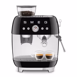 Smeg Macchina da Caffè Espresso Manuale con macinacaffè integrato 50's Style – Nero LUCIDO – EGF03BLEU - Vista aggiuntiva 8