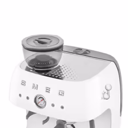 Smeg Macchina da Caffè Espresso Manuale con macinacaffè integrato 50's Style – Bianco LUCIDO – EGF03WHEU - Vista aggiuntiva 7