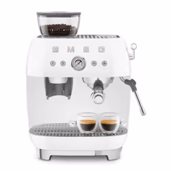 Smeg Macchina da Caffè Espresso Manuale con macinacaffè integrato 50's Style – Bianco LUCIDO – EGF03WHEU - Vista aggiuntiva 8