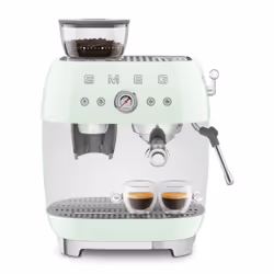 Smeg Macchina da Caffè Espresso Manuale con macinacaffè integrato 50's Style – Verde Pastello LUCIDO – EGF03PGEU - Vista aggiuntiva 8