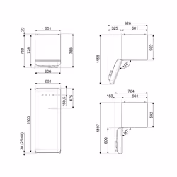Smeg FAB28LYW6 monoporta Libera installazione 270 L C Giallo