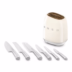Smeg Ceppo con coltelli 50's Style - Panna LUCIDO - KBSF02CR - Vista aggiuntiva 5