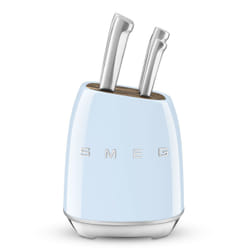 Smeg Ceppo con coltelli 50's Style - Azzurro LUCIDO - KBSF02PB
