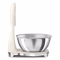 Smeg KSF01CRWW bilancia da cucina Cromo, Crema Superficie piana Bilancia da cucina elettronica