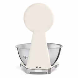Smeg KSF01CRWW bilancia da cucina Cromo, Crema Superficie piana Bilancia da cucina elettronica