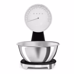 Smeg Bilancia da cucina 50's Style - Nero LUCIDO - KSF01BLWW, Bilancia da cucina elettronica, 5 kg, 1 g, Nero, Cromo, Plastic ...