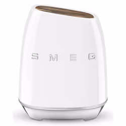 Smeg KBSF02WH ceppo per coltelli Ceppo per coltelli con fessure Plastica, Acciaio inox, Legno Cromo, Bianco, Legno - Vista aggiuntiva 2