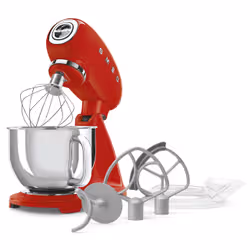 Smeg SMF05RDEU sbattitore Sbattitore con base 1000 W Rosso - Vista aggiuntiva 7