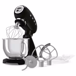 Smeg SMF05BLEU sbattitore Sbattitore con base 1000 W Nero - Vista aggiuntiva 6