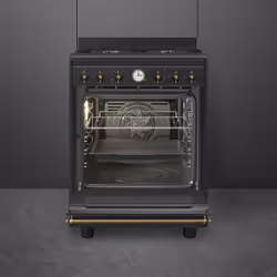 Smeg Coloniale CO60GMAN2 cucina A Elettrico Gas Nero - Vista aggiuntiva 3