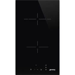 Smeg Universal SE232TD2 piano cottura Nero Da incasso 30 cm Ceramica 2 Fornello(i)