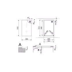 Smeg Universal SE232TD2 piano cottura Nero Da incasso 30 cm Ceramica 2 Fornello(i) - Vista aggiuntiva 4