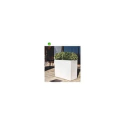 Cassetta porta vaso shabby bianco perla