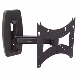 L&C Staffa Parete 2 Snodi Max 42" Format2 Vesa, 106,7 cm (42"), 50 x 50 mm, 100 x 200 mm, -20 - 20°, Acciaio, Nero