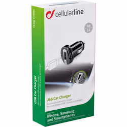 Cellularline USB Car Charger 1A - Huawei, Xiaomi, Wiko, Asus and other smartphone - Vista aggiuntiva 3