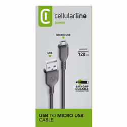 Cellularline Power Cable 120cm - MICRO USB - Vista aggiuntiva 4