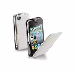 Cellularline FLAP ESSENTIAL, Custodia flip a libro, Apple, iPhone 5, Bianco