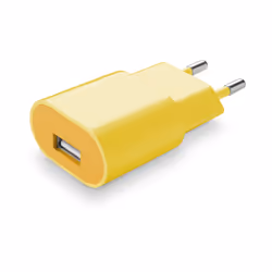 Cellularline USB Charger #Stylecolor - Universal, Interno, AC, 5 V, 1 A, Giallo