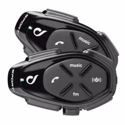 Interphone SPORT CONFEZIONE DOPPIA, 1000 m, A2DP, Micro-USB, Nero, IP67, 15 h