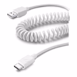 Cellularline Car Cable 100cm - USB-C, 1,2 m, USB A, USB C, USB 2.0, Bianco