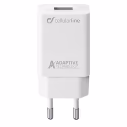 Cellularline USB Adaptive Fast Charger 15W - Samsung, Interno, AC, 1 m, Bianco