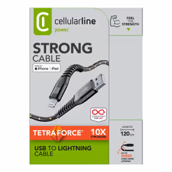 Cellularline Tetra Force Cable 120cm - Lightning - Vista aggiuntiva 8