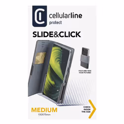 Cellularline Slide & Click - M: (Misure max telefono: 75mm X 150mm) - Vista aggiuntiva 6