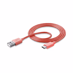 Cellularline Stylecolor Cable 100cm - USB-C, 1 m, USB A, USB C, Rosa