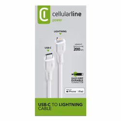 Cellularline Power Cable 200cm - USB-C to Lightning - Vista aggiuntiva 4